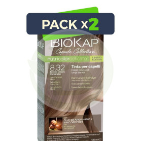 Pack 2x Delicato 8.32 Rubio Claro Caramelo Edición Limitada 140Ml Biokap