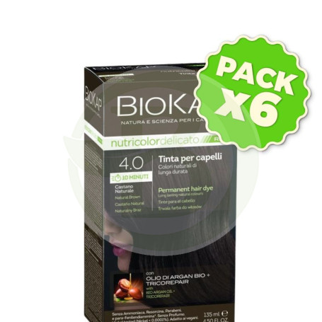 Pack 6x Rapid Delicato 4.0 Castaño Natural 135Ml Biokap