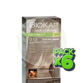 Pack 6x Delicato 9.13 Rubio Vainilla Muy Claro Ed. Limitada 140Ml Biokap