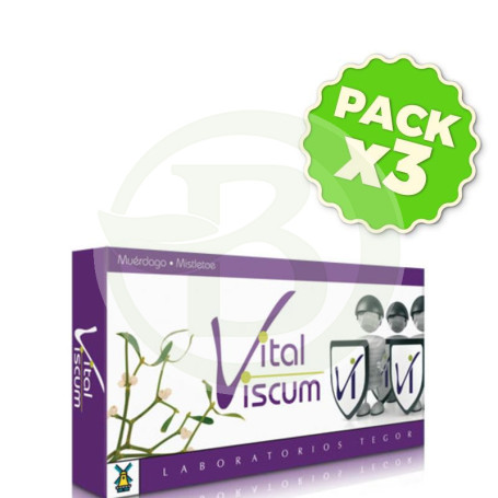 Pack 3x Vital Viscum 40 Cápsulas Tegor