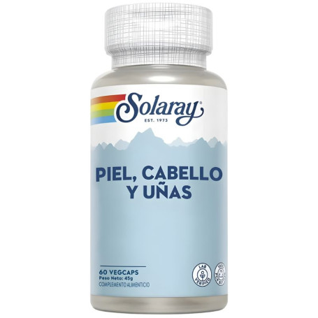 Piel, Cabello y Uñas 60 Cápsulas Vegetales Solaray