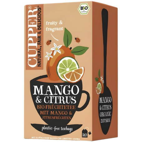 Infusion Mango Citrus Bio 20 Bolsas Cupper