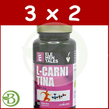 Pack 3x2 L-Carnitina 60 Capsulas Novadiet
