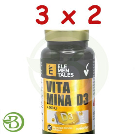 Pack 3x2 Vitamina D3 4000Ui 60 Capsulas Novadiet