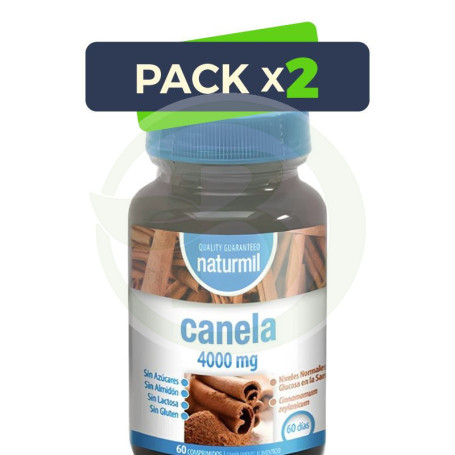 Pack 2x Canela 60 Comprimidos Naturmil