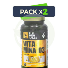Pack 2x Vitamina D3 4000Ui 60 Capsulas Novadiet