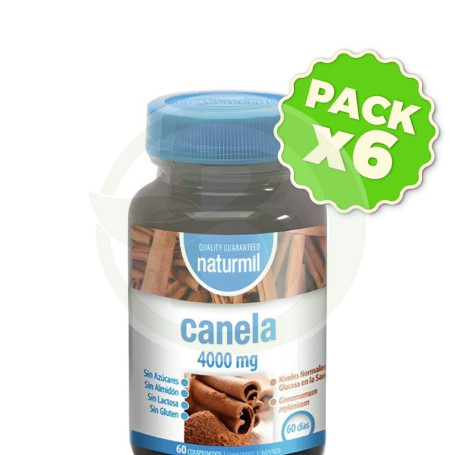 Pack 6x Canela 60 Comprimidos Naturmil