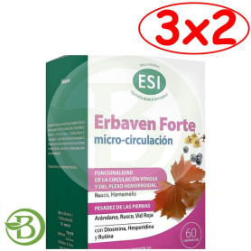 Pack 3x2 Erbaven Forte Micro-Circulación 60 Comprimidos Esi