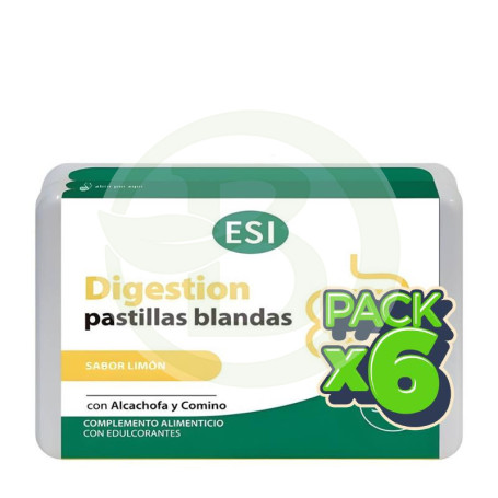 Pack 6x Digestión Pastillas Blandas Suizas 50G Esi