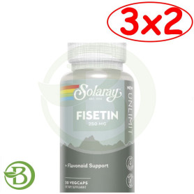 Pack 3x2 Fisetin 30 Cápsulas Vegetales Solaray