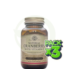 Pack 3x Arándano Rojo 60 Cápsulas Solgar