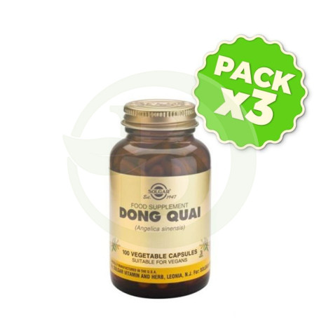Pack 3x Dong Quai 100 Cápsulas Solgar