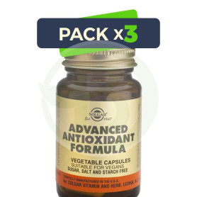 Pack 3x Fórmula Antioxidante Avanzada 120 Cápsulas Solgar