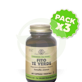 Pack 3x Té Verde Extracto 60 Cápsulas Solgar