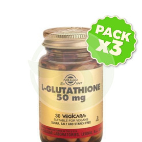 Pack 3x L-Glutation 30 Cápsulas Solgar