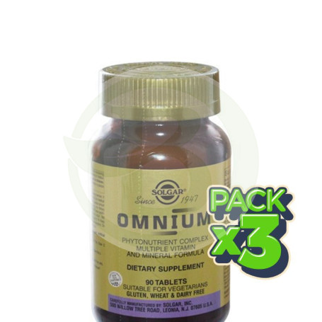 Pack 3x Omnium 90 Cápsulas Solgar