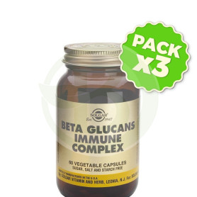 Pack 3x Beta Glucanos Complex 60 Cápsulas Solgar
