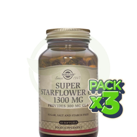 Pack 3x Aceite de Borraja 60 Cápsulas Solgar