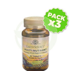 Pack 3x Earth Source 60 Cápsulas Solgar