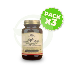 Pack 3x Ester C Plus 100 Cápsulas Solgar