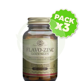 Pack 3x Flavo-Zinc 50 Cápsulas Solgar