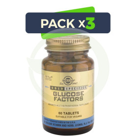 Pack 3x GS Glucose Factors 60 Cápsulas Solgar