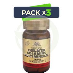 Pack 3x Multimineral Solamins 90 Cápsulas Solgar
