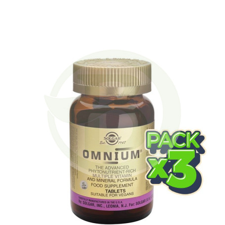 Pack 3x Omnium 30 Cápsulas Solgar