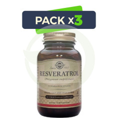 Pack 3x Resveratrol 60 Cápsulas Solgar