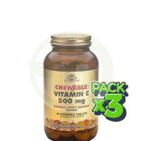 Pack 3x Vitamina C Naranja 90 Cápsulas Solgar