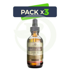 Pack 3x Vitamina D3 2500UI 59Ml. Solgar