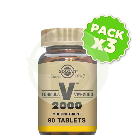 Pack 3x Formula Vm-2000 90 Comprimidos Solgar