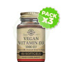 Pack 3x Vegan Vitamina D3 1000Ui 60Capsulas Solgar