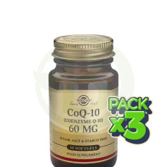 Pack 3x Coenzima Q10 en Aceite 60Mg 30 Perlas Solgar