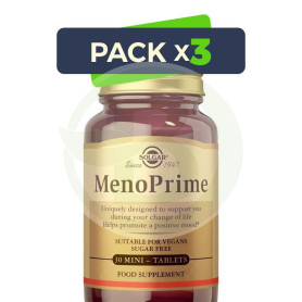 Pack 3x Menoprime 30 Mini Comprimidos Solgar