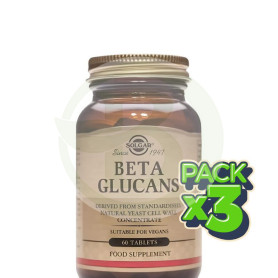 Pack 3x Beta Glucanos 60 Comprimidos Solgar