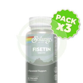 Pack 3x Fisetin 30 Cápsulas Vegetales Solaray