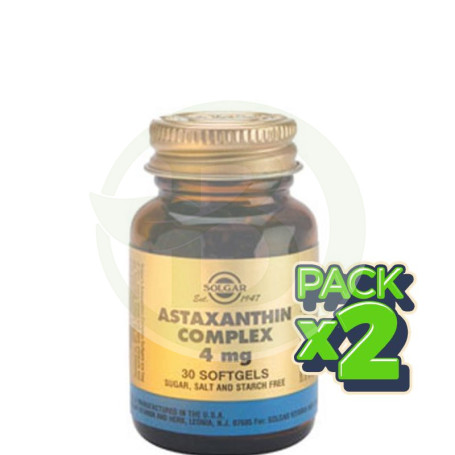 Pack 2x Astaxantina 30 Cápsulas Solgar