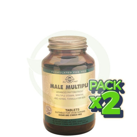 Pack 2x Male Múltiple 60 Cápsulas Solgar