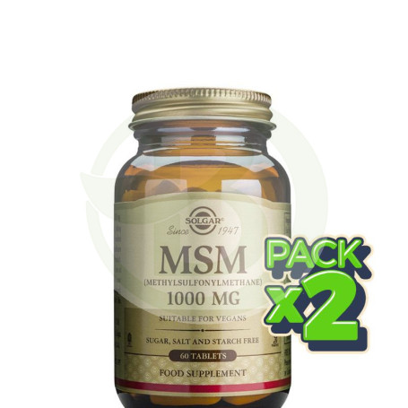 Pack 2x MSM 60 Cápsulas Solgar