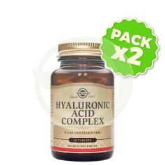 Pack 2x Ácido Hialurónico 120Mg. 30 Tabletas Solgar