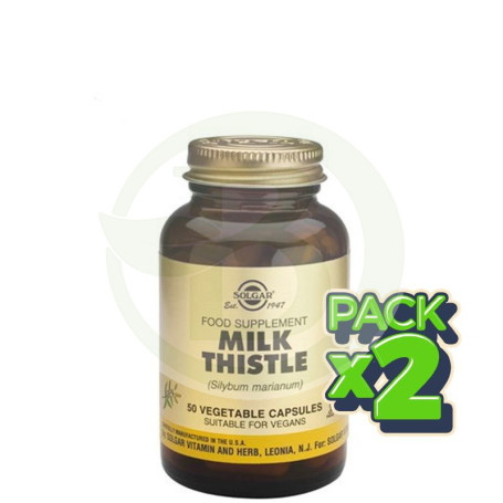 Pack 2x Cardo María 50 Cápsulas Solgar