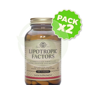 Pack 2x Factores Lipotrópicos 100 Cápsulas Solgar
