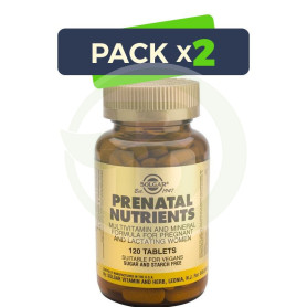 Pack 2x Nutrientes Prenatales 120 Tabletas Solgar