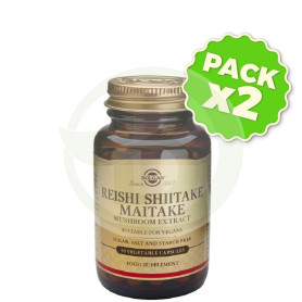 Pack 2x Reishi, Shiitake y Maitake 50 Cápsulas Solgar