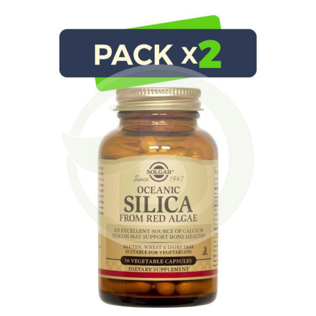 Pack 2x Sílice Oceánico 50 Cápsulas Solgar