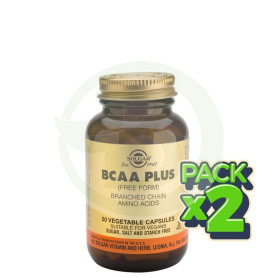 Pack 2x BCAA Plus 50 Cápsulas Solgar