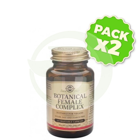 Pack 2x Botanical Female Complex 30 Cápsulas Solgar