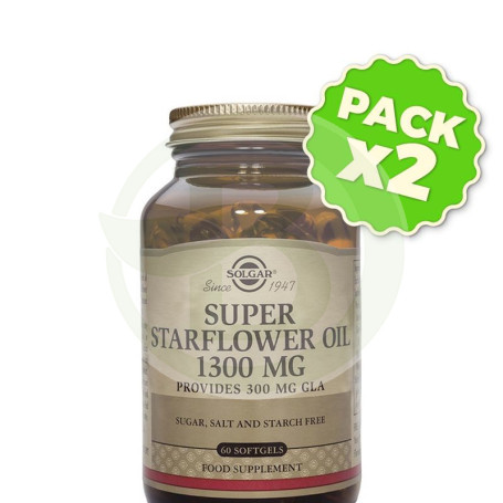 Pack 2x Aceite de Borraja 60 Cápsulas Solgar
