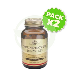 Pack 2x Colina e Inositol 250 50 Cápsulas Solgar